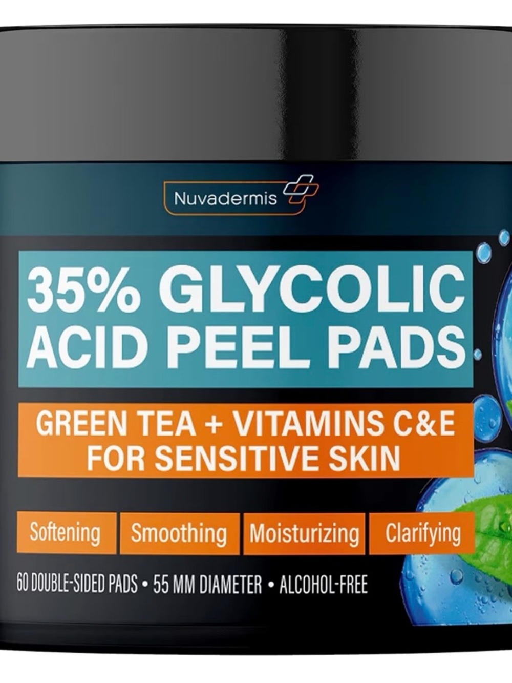 35% Glycolic Acid Peel Pads - Teal/Green